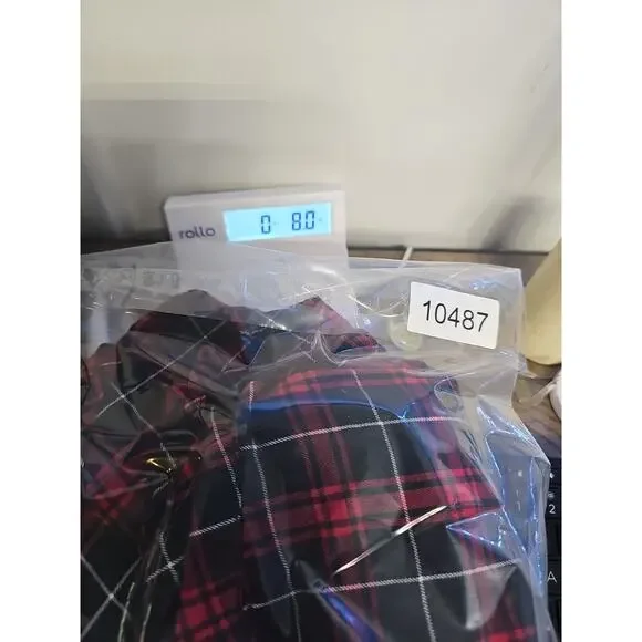 J Jill Shirt Womens Large Plaid Button Up Red & Black - Picture 7 of 7